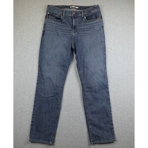 Levi's 724 High Rise Straight Leg Jeans Women's 33x32 Blue Denim Casual